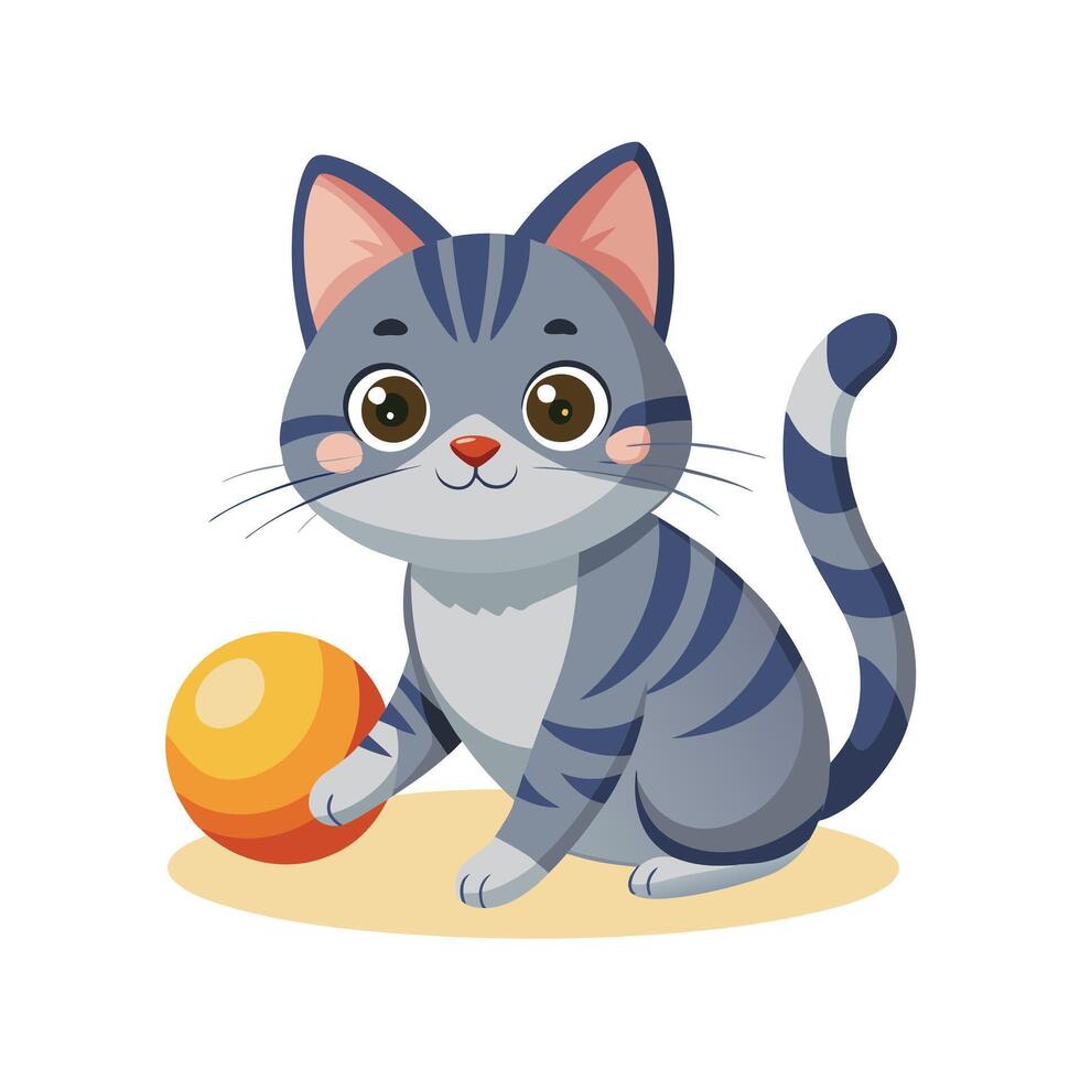 Realistic Pet Cat , Dog Illustration Concepts vector