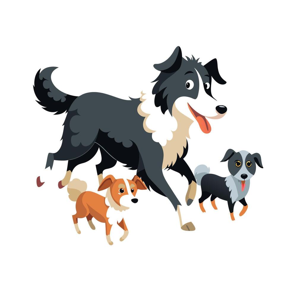 Realistic Pet Cat , Dog Illustration Concepts vector