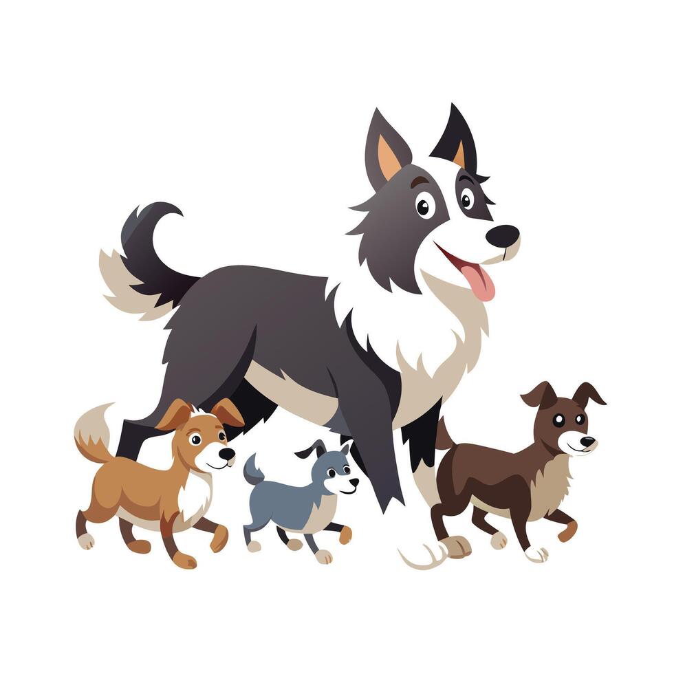 Realistic Pet Cat , Dog Illustration Concepts vector
