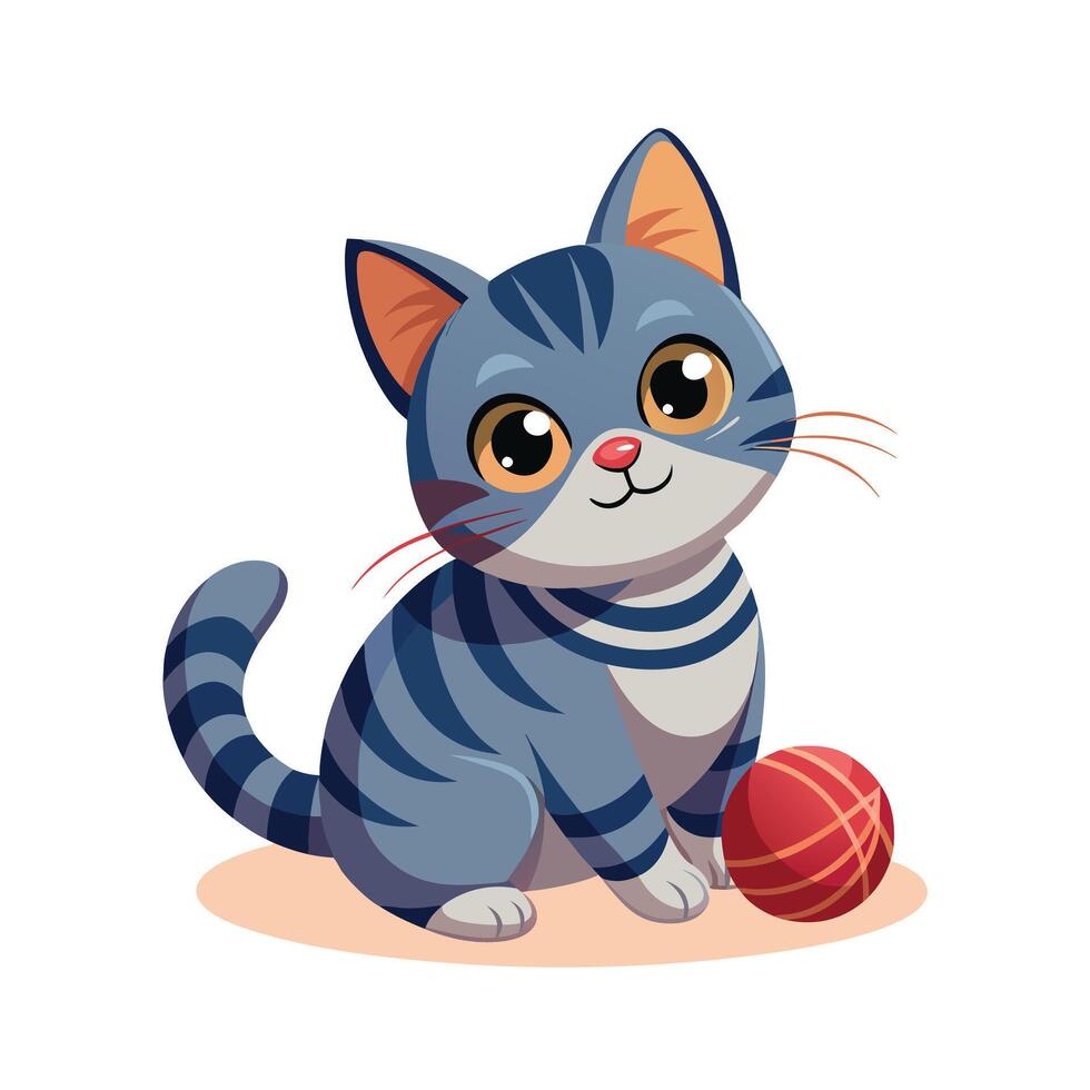 Realistic Pet Cat , Dog Illustration Concepts vector