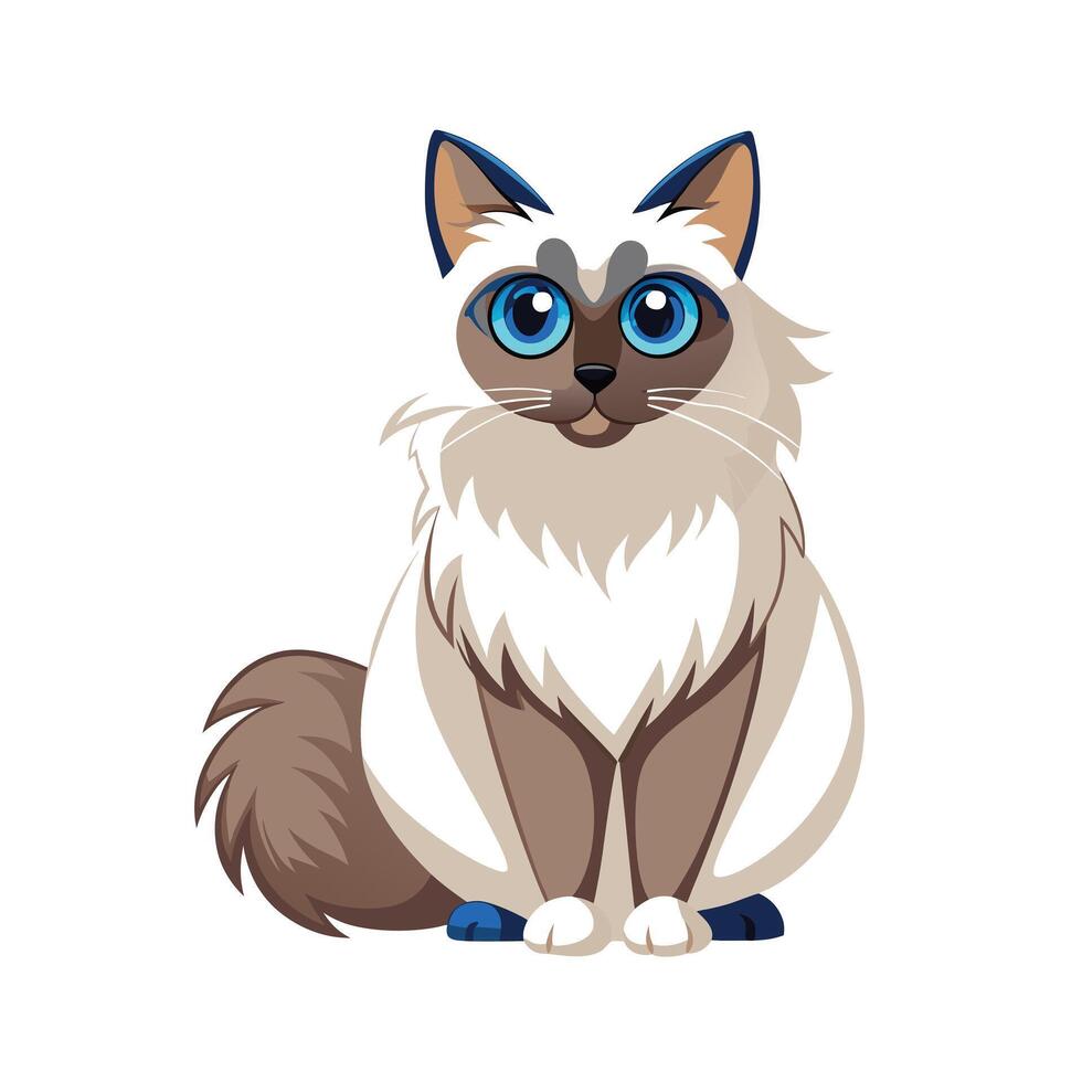 Realistic Pet Cat , Dog Illustration Concepts vector