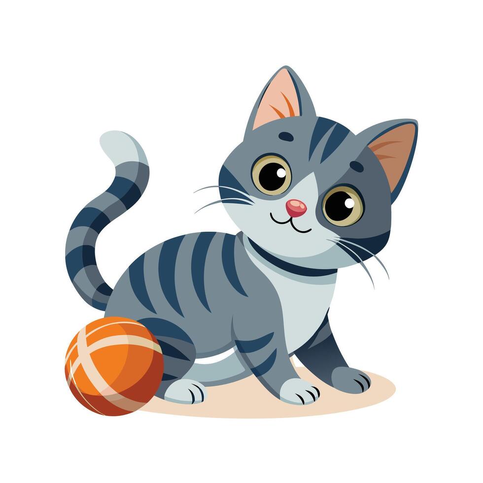 Realistic Pet Cat , Dog Illustration Concepts vector