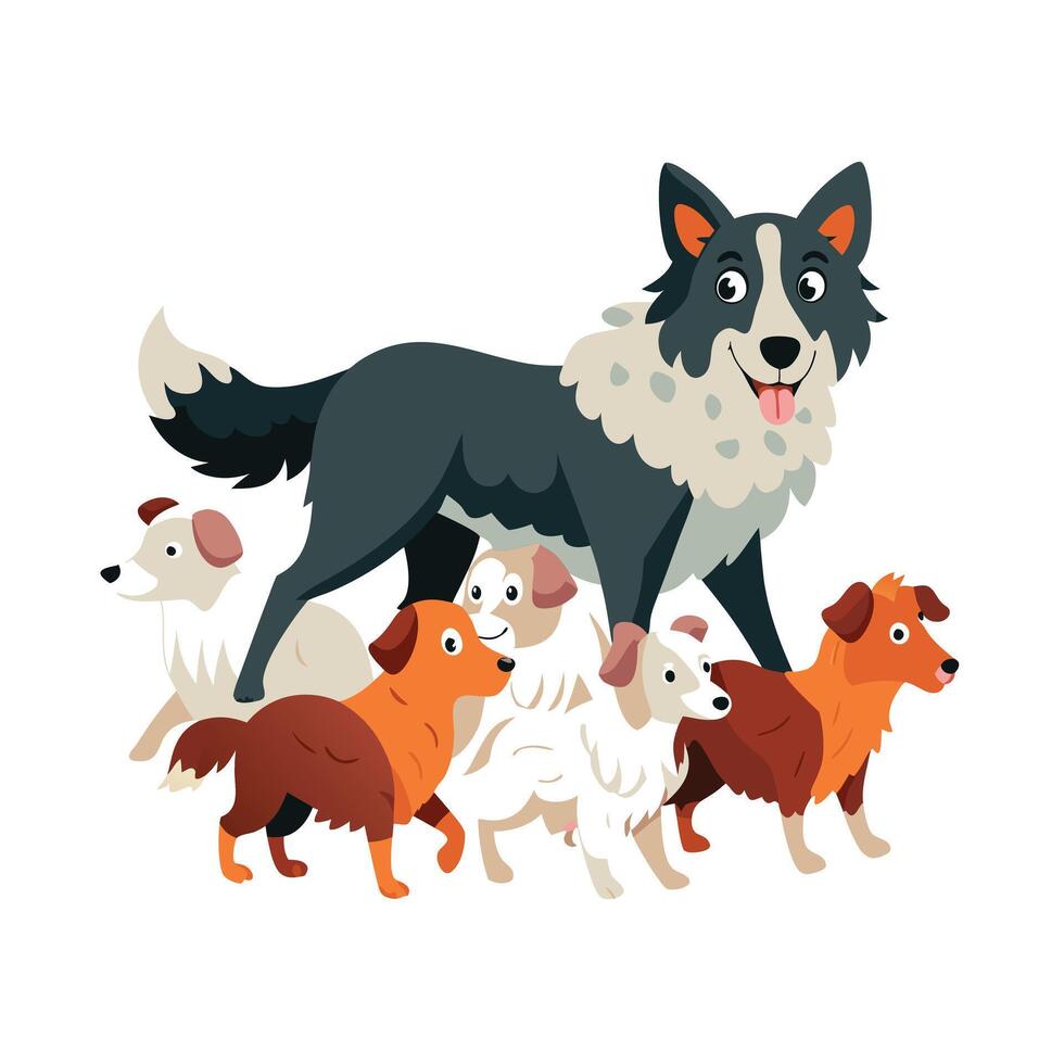 Realistic Pet Cat , Dog Illustration Concepts vector