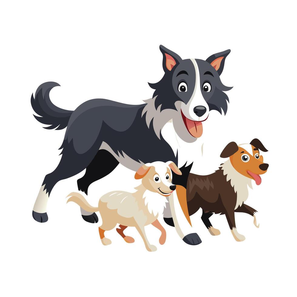 Realistic Pet Cat , Dog Illustration Concepts vector