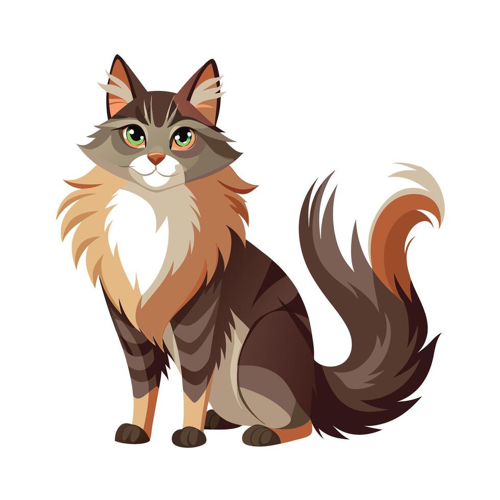 Realistic Pet Cat , Dog Illustration Concepts vector