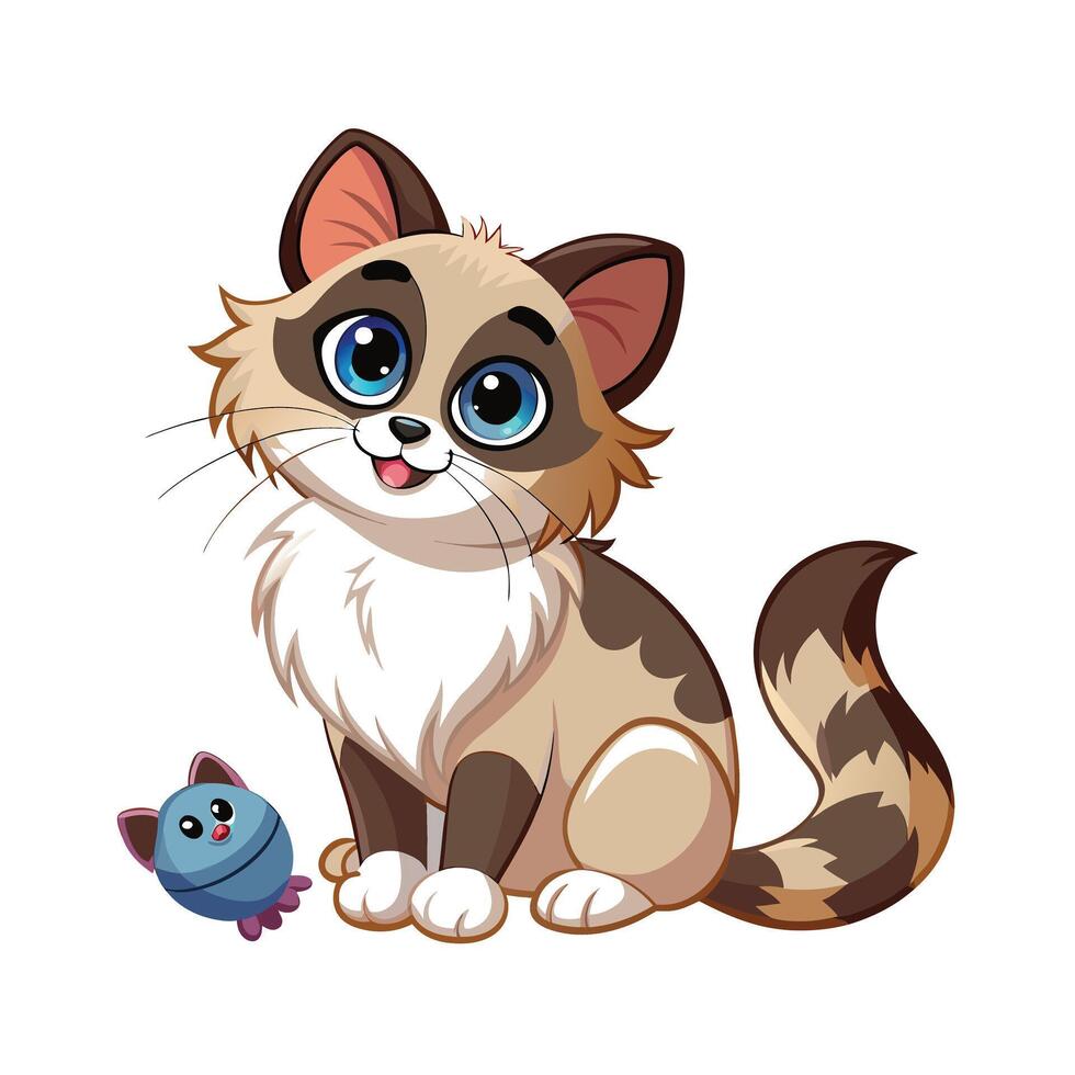 Realistic Pet Cat , Dog Illustration Concepts vector