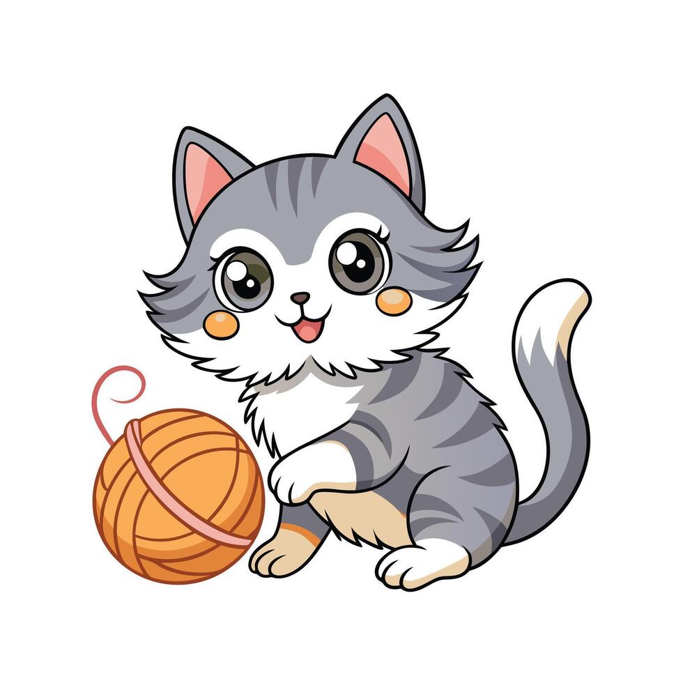 Realistic Pet Cat , Dog Illustration Concepts vector