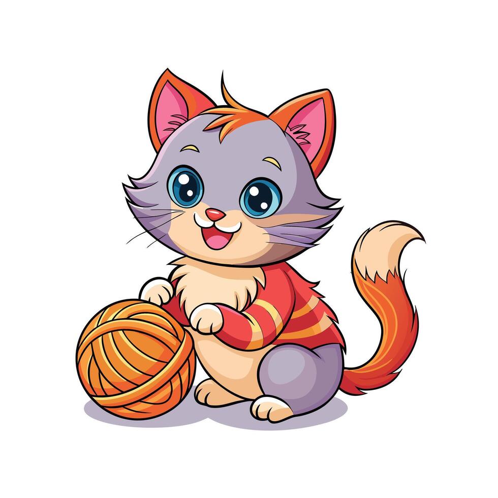 Realistic Pet Cat , Dog Illustration Concepts vector