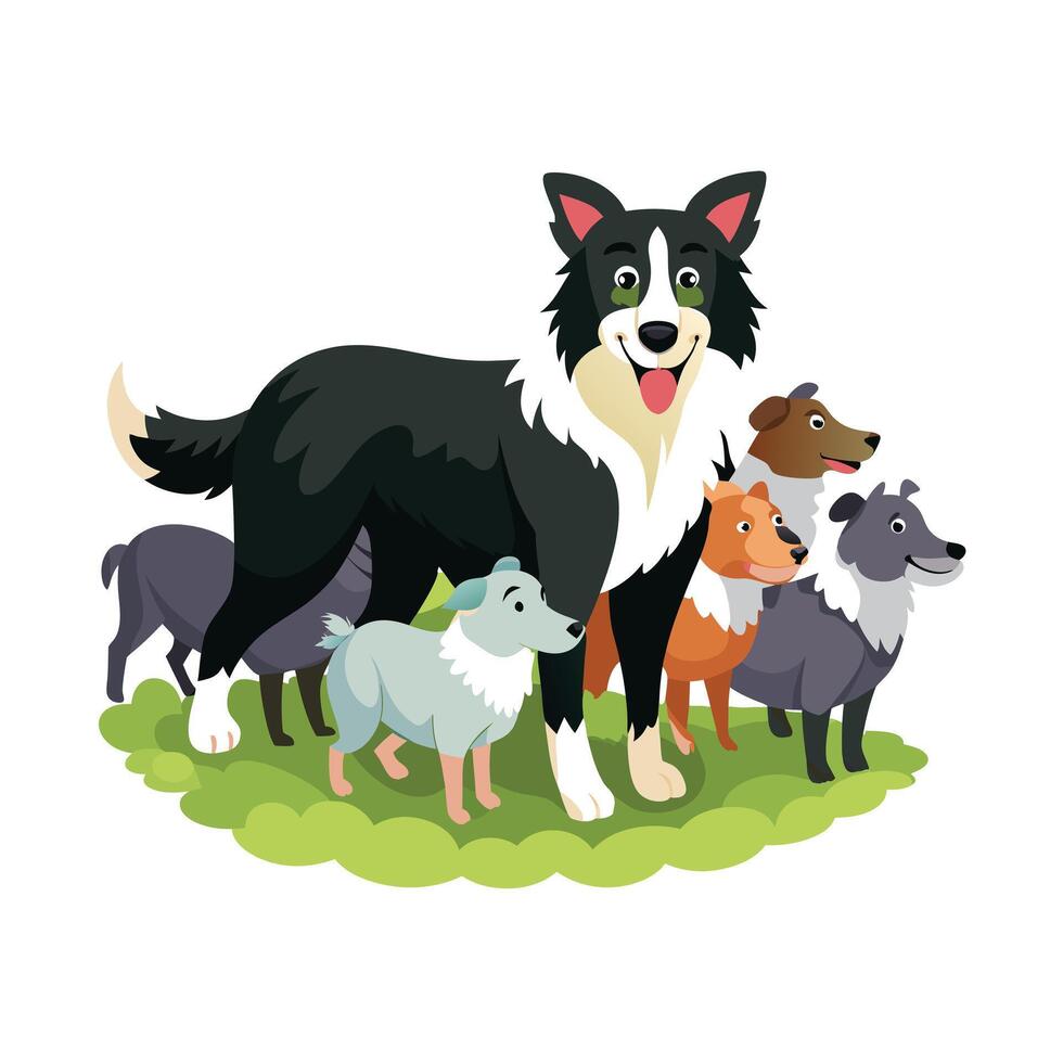 Realistic Pet Cat , Dog Illustration Concepts vector