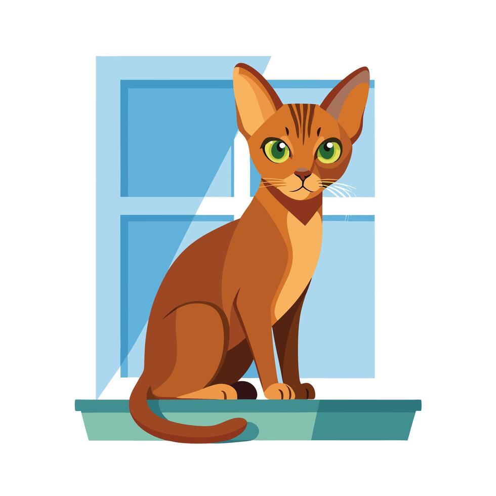 Realistic Pet Cat , Dog Illustration Concepts vector