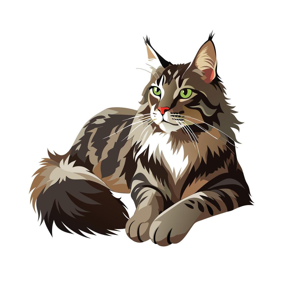Realistic Pet Cat , Dog Illustration Concepts vector