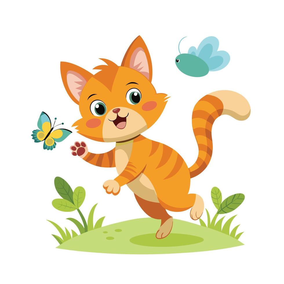 Realistic Pet Cat , Dog Illustration Concepts vector