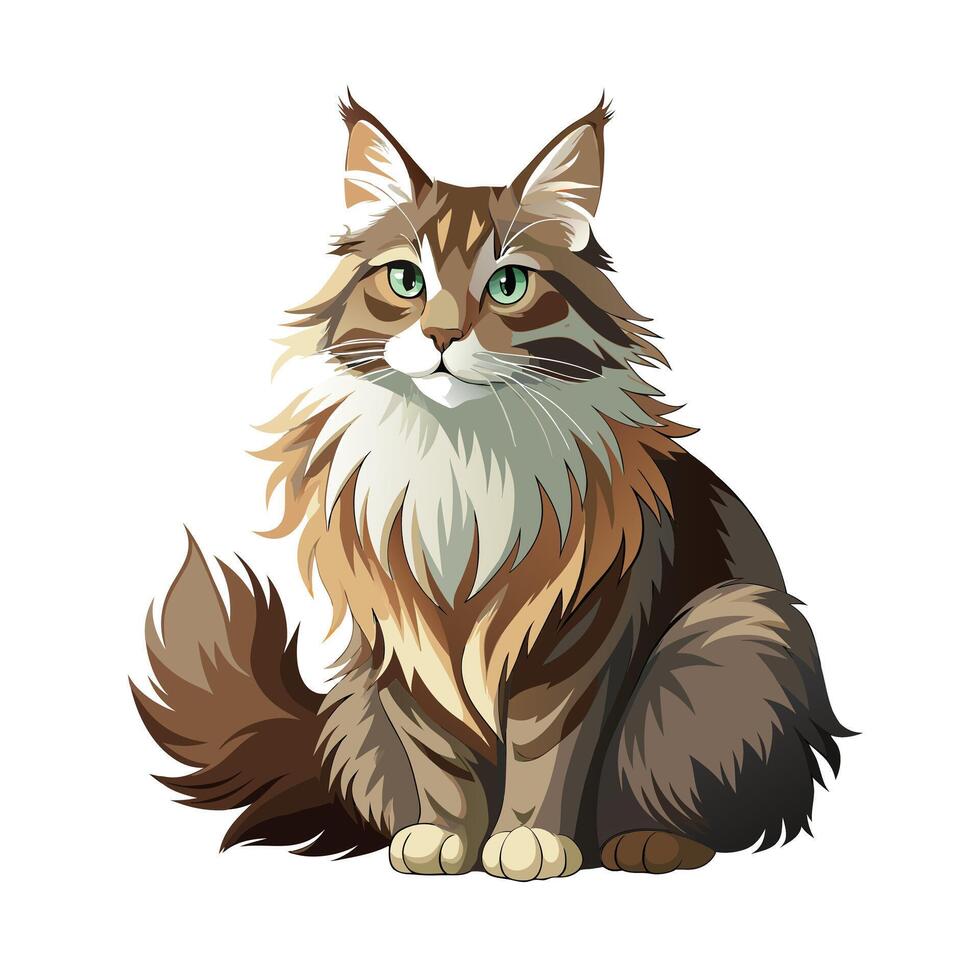 Realistic Pet Cat , Dog Illustration Concepts vector