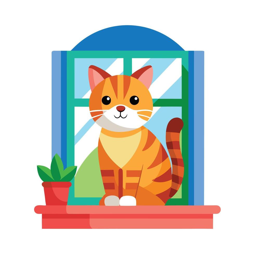 Realistic Pet Cat , Dog Illustration Concepts vector