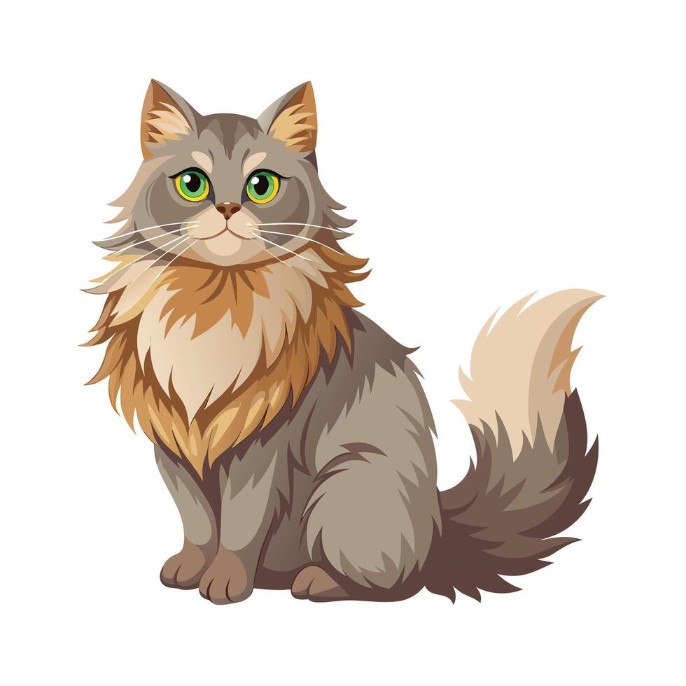 Realistic Illustration of Popular Pet Cat vector