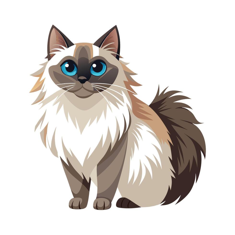 Realistic Illustration of Popular Pet Cat vector
