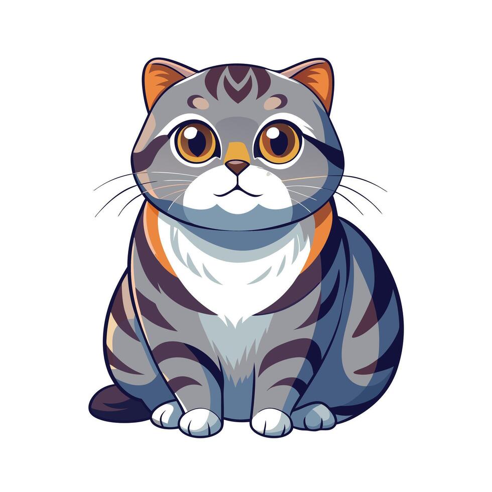 Realistic Illustration of Popular Pet Cat vector
