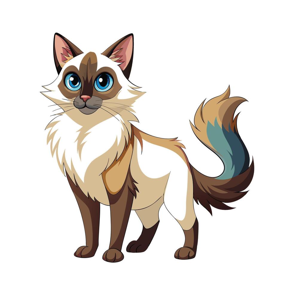 Realistic Illustration of Popular Pet Cat vector