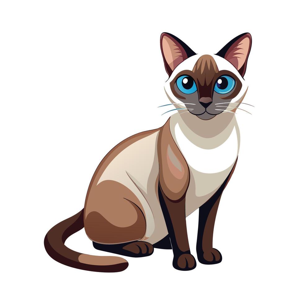 Realistic Illustration of Popular Pet Cat vector