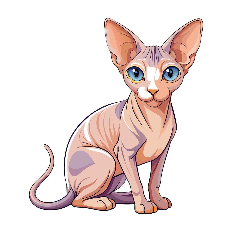 Realistic Illustration of Popular Pet Cat vector