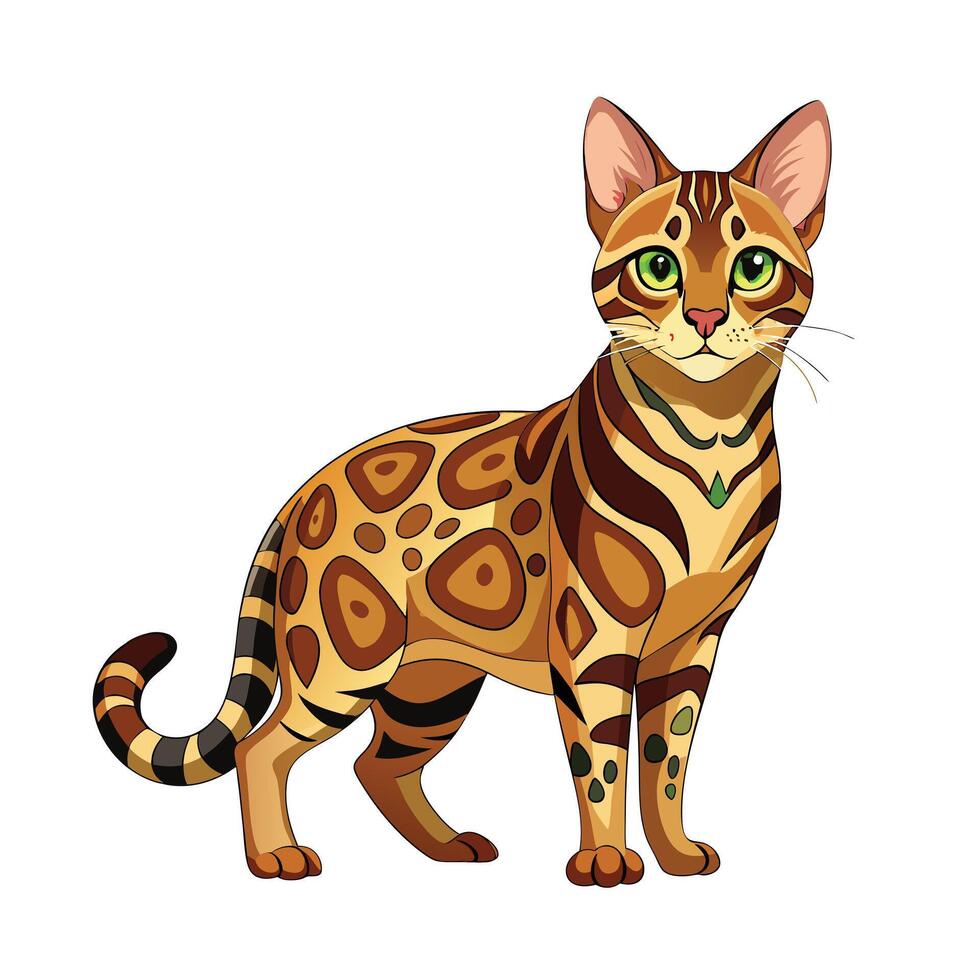 Realistic Illustration of Popular Pet Cat vector