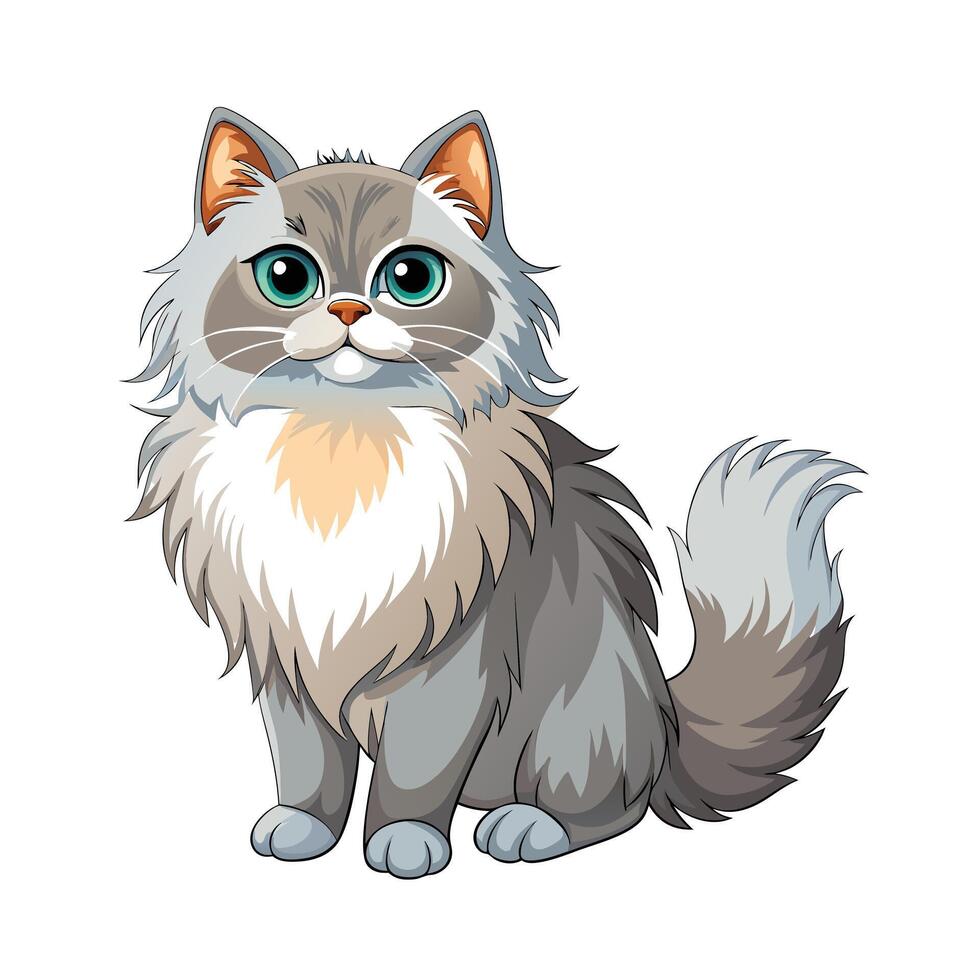 Realistic Illustration of Popular Pet Cat vector