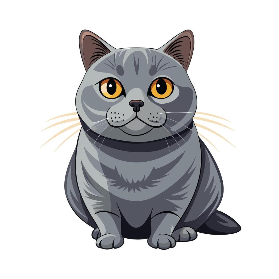 Realistic Illustration of Popular Pet Cat vector