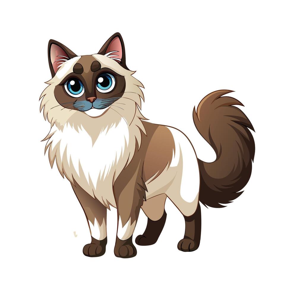 Realistic Illustration of Popular Pet Cat vector
