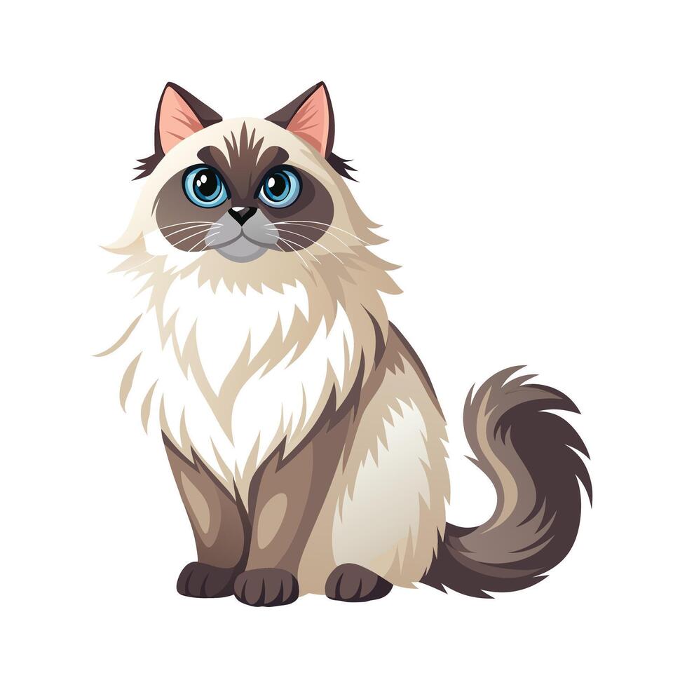 Realistic Illustration of Popular Pet Cat vector