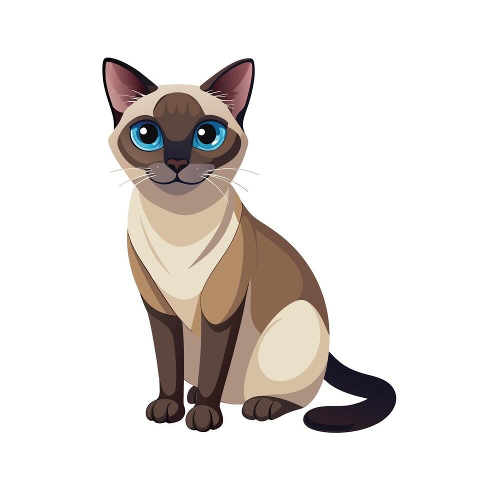 Realistic Illustration of Popular Pet Cat vector