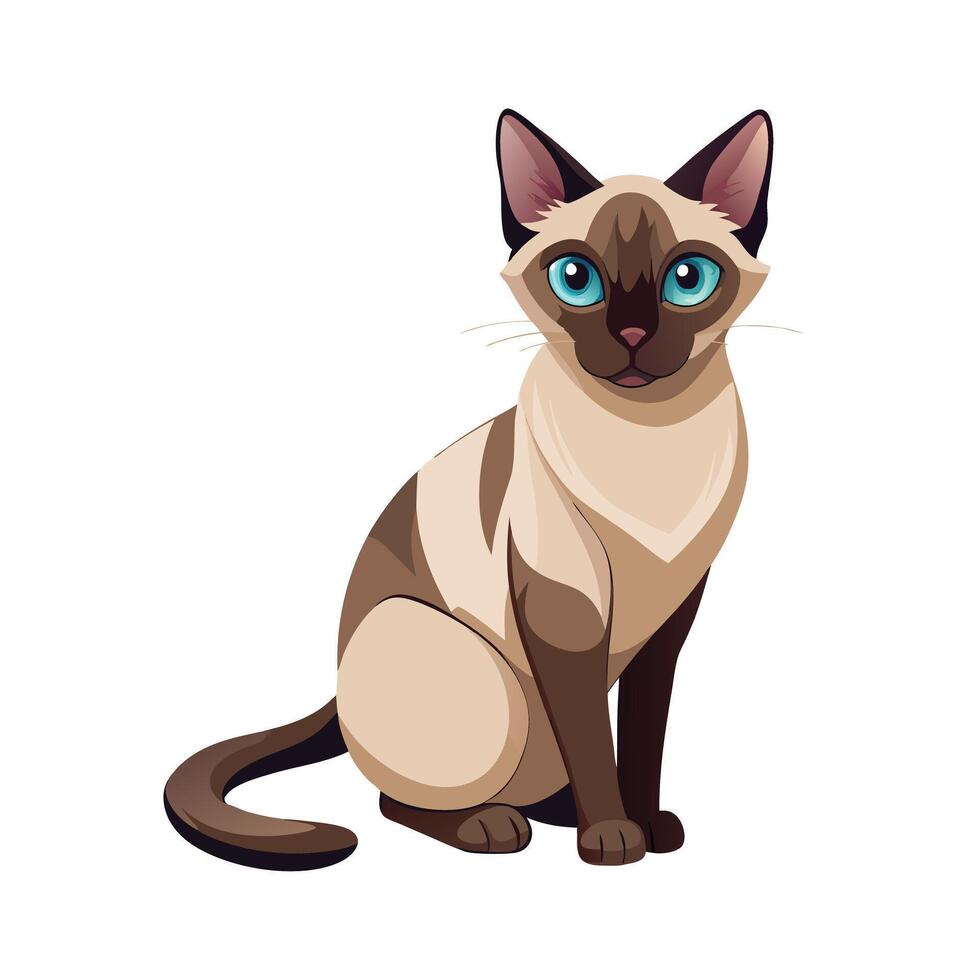 Realistic Illustration of Popular Pet Cat vector