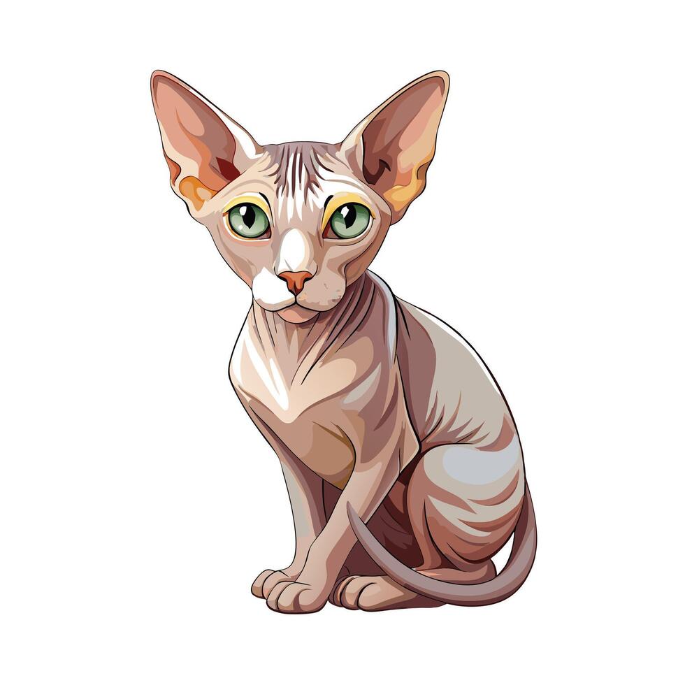 Realistic Illustration of Popular Pet Cat vector