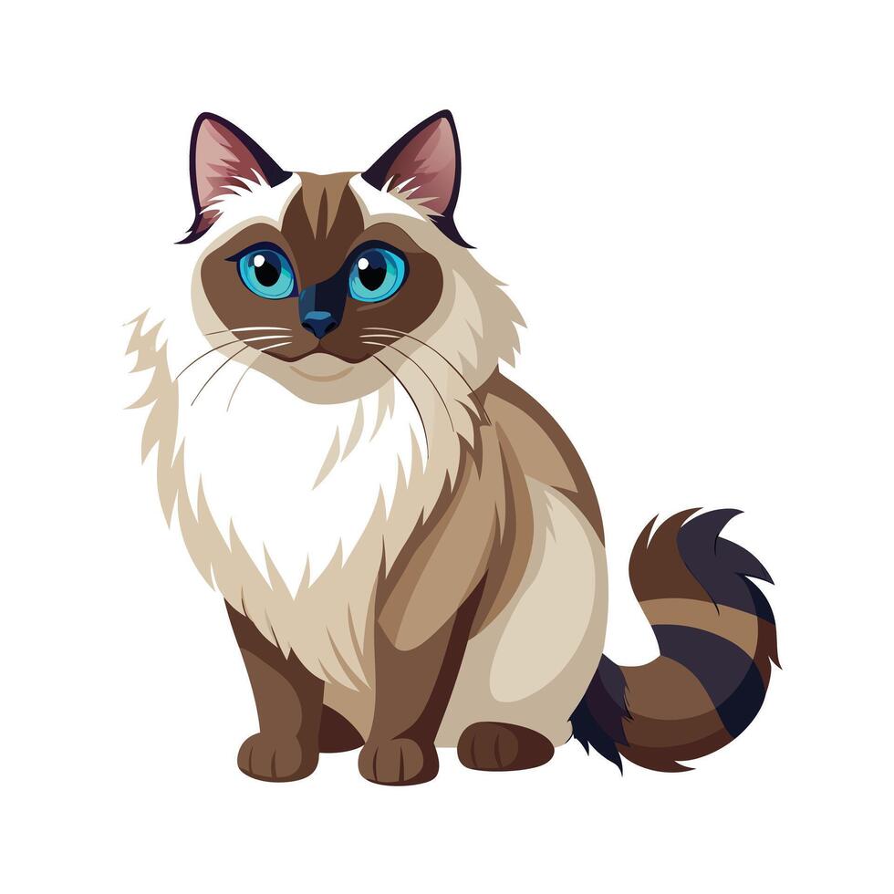 Realistic Illustration of Popular Pet Cat vector