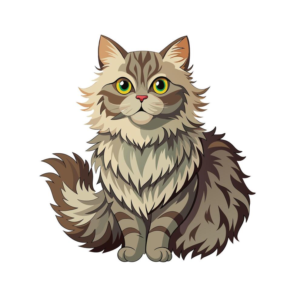 Realistic Illustration of Popular Pet Cat vector