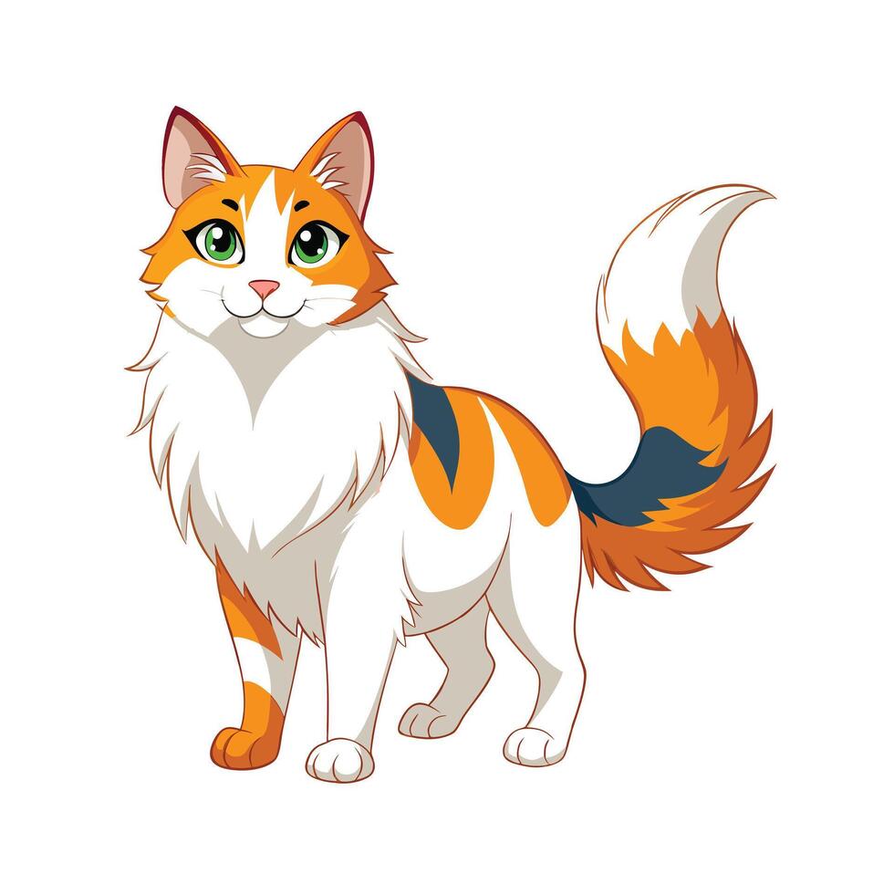 Realistic Illustration of Popular Pet Cat vector