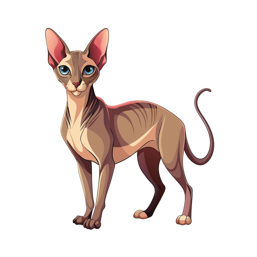 Realistic Illustration of Popular Pet Cat vector