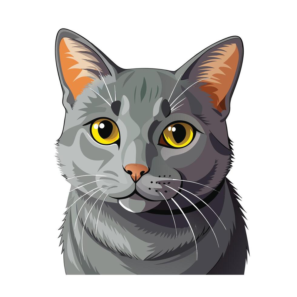 Realistic Illustration of Popular Pet Cat vector