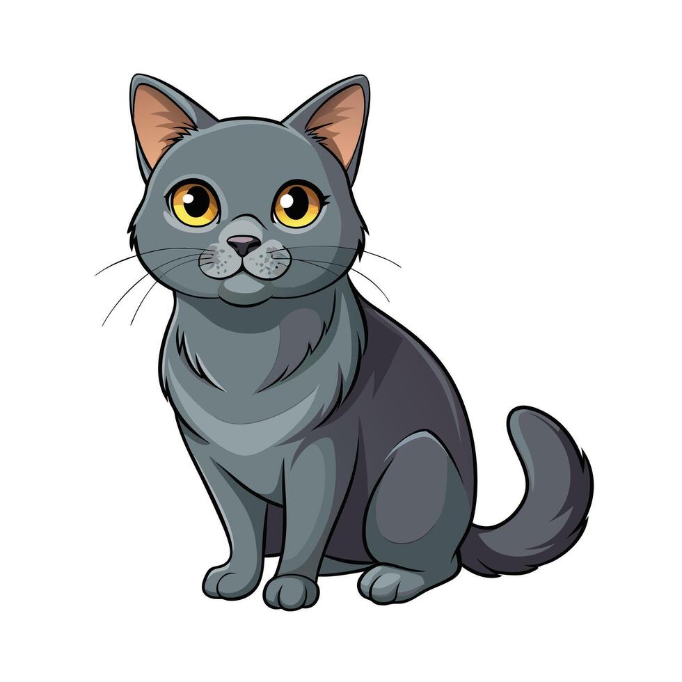 Realistic Illustration of Popular Pet Cat vector