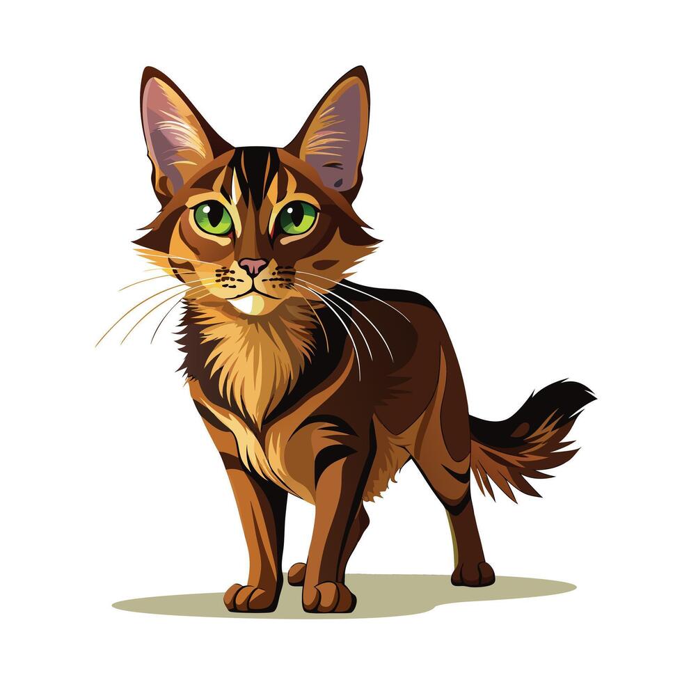 Realistic Illustration of Popular Pet Cat vector