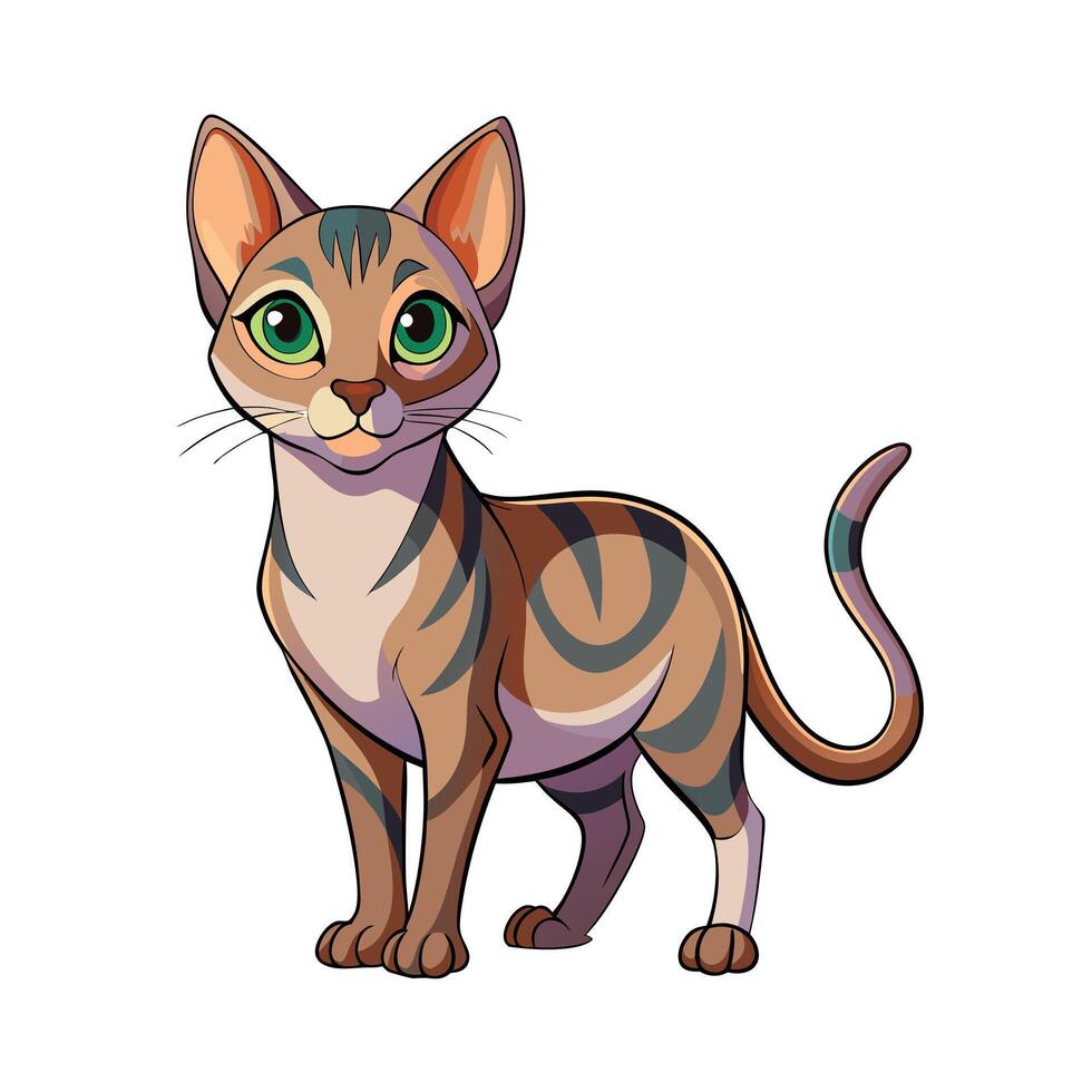 Realistic Illustration of Popular Pet Cat vector