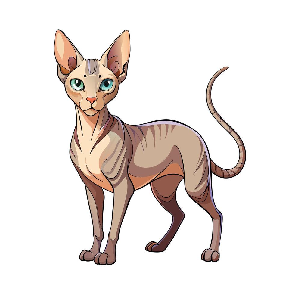 Realistic Illustration of Popular Pet Cat vector