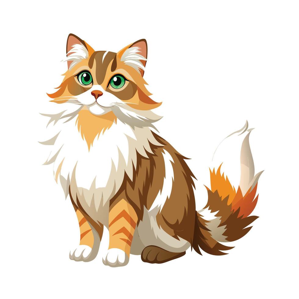 Realistic Illustration of Popular Pet Cat vector