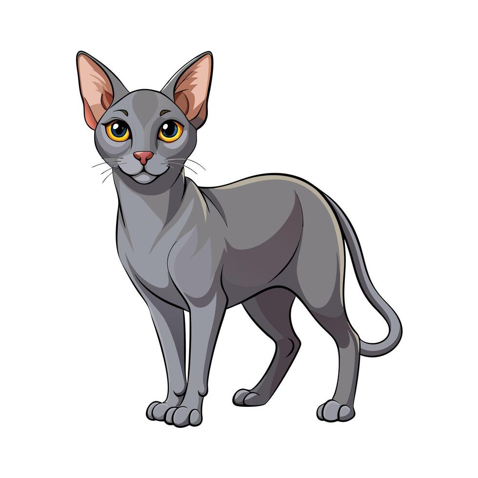 Realistic Illustration of Popular Pet Cat vector