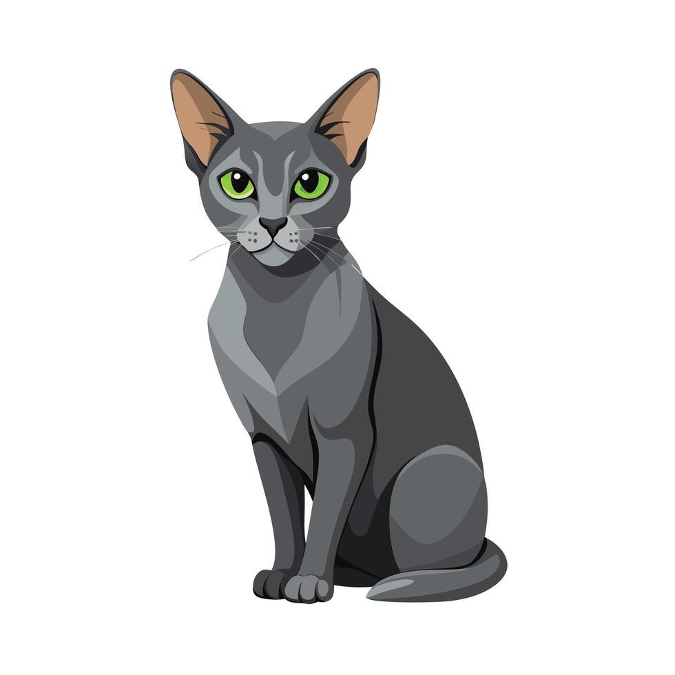 Realistic Illustration of Popular Pet Cat vector