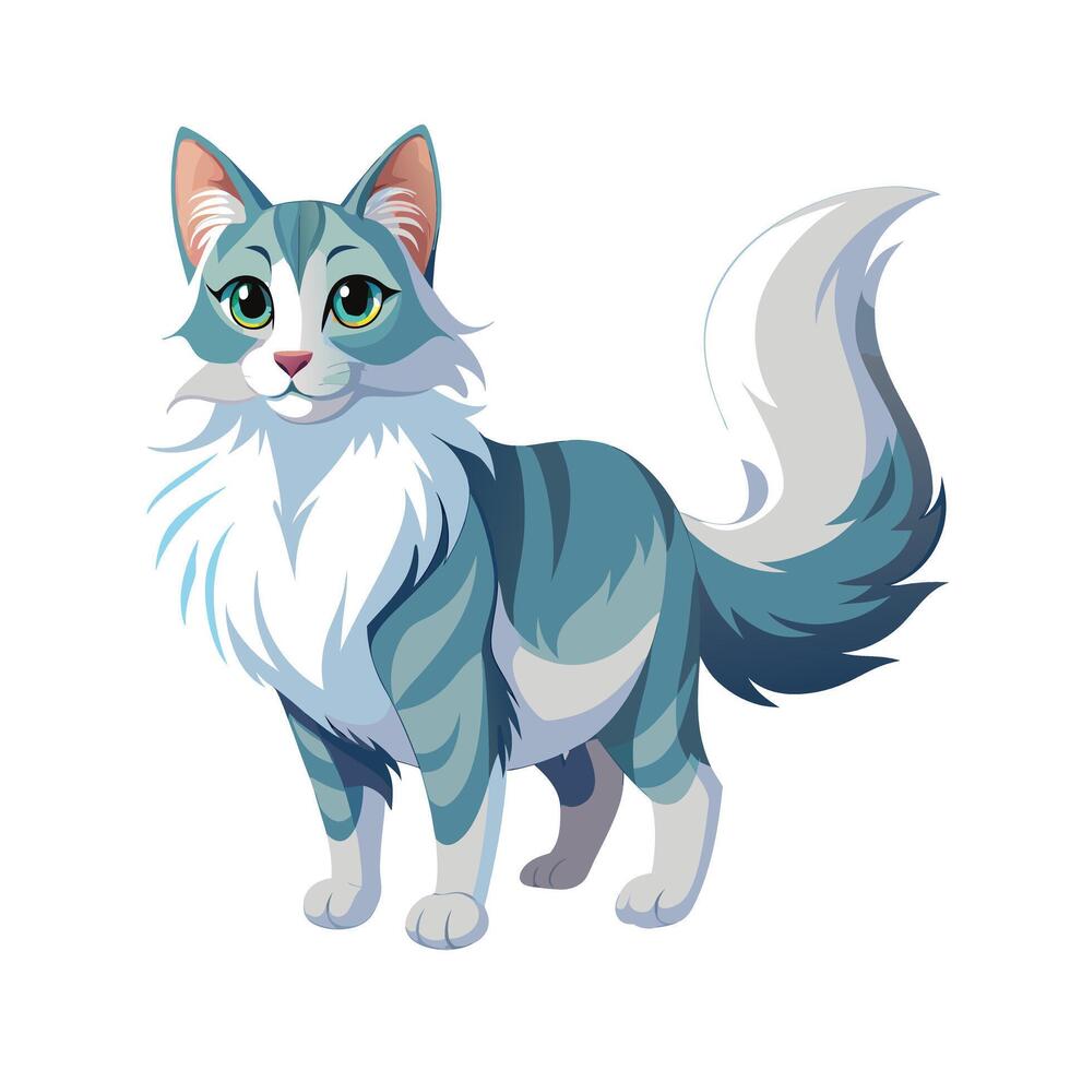Realistic Illustration of Popular Pet Cat vector