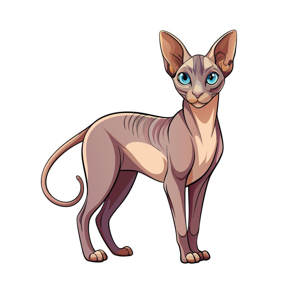 Realistic Illustration of Popular Pet Cat vector