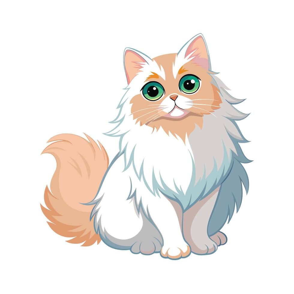 Realistic Illustration of Popular Pet Cat vector