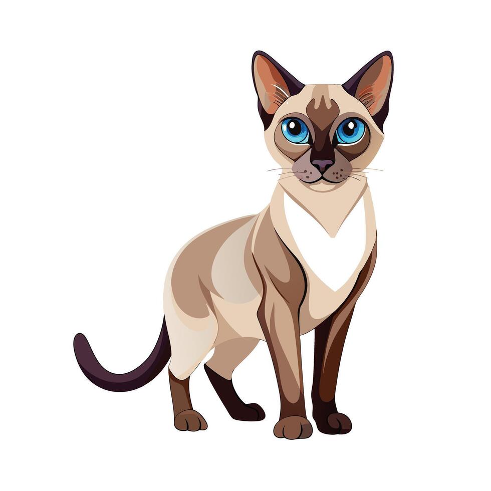 Realistic Illustration of Popular Pet Cat vector