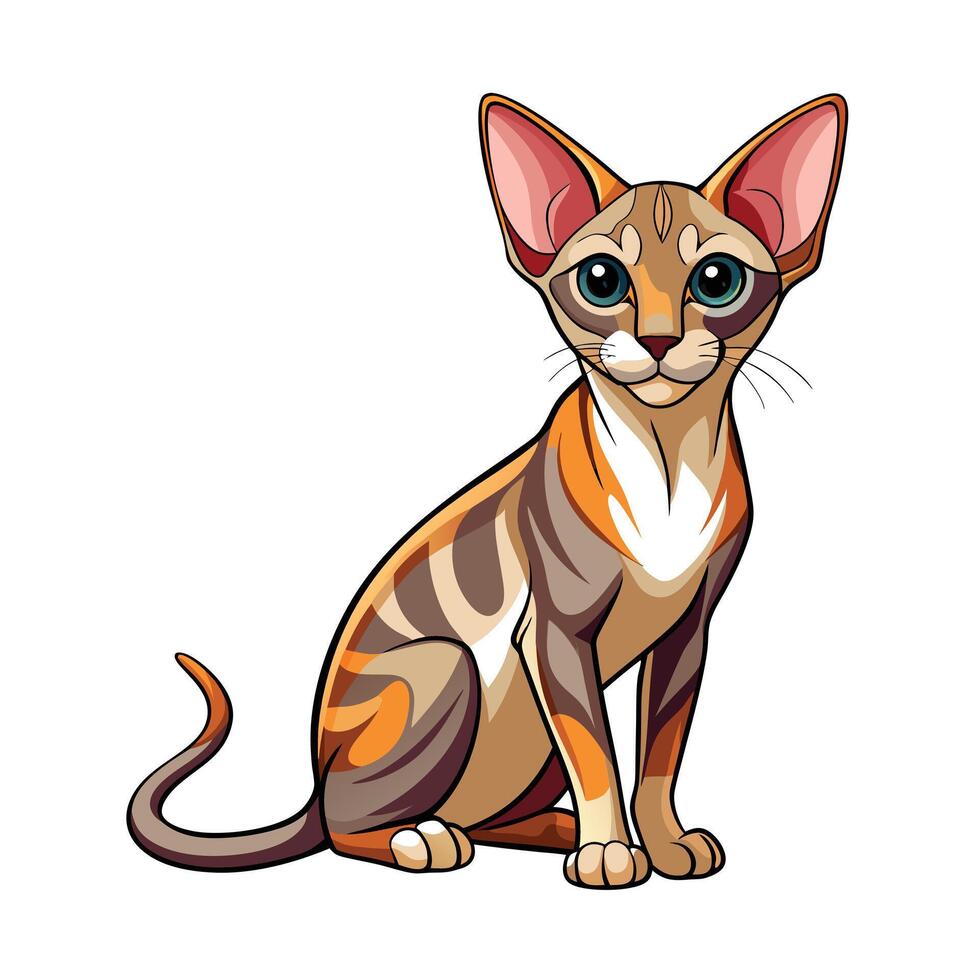 Realistic Illustration of Popular Pet Cat vector