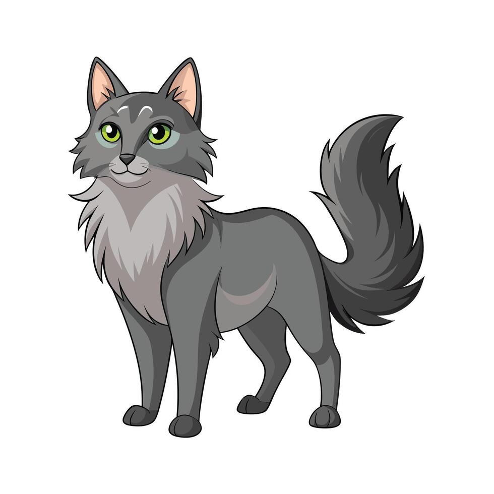 Realistic Illustration of Popular Pet Cat vector